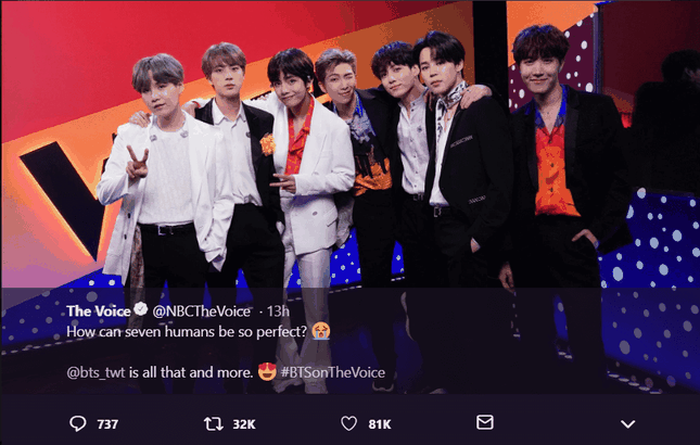 BTS "phá đảo" chung kết "The Voice" Mỹ 2019 bằng màn trình diễn "Boy With Luv" hoành tráng ảnh 2