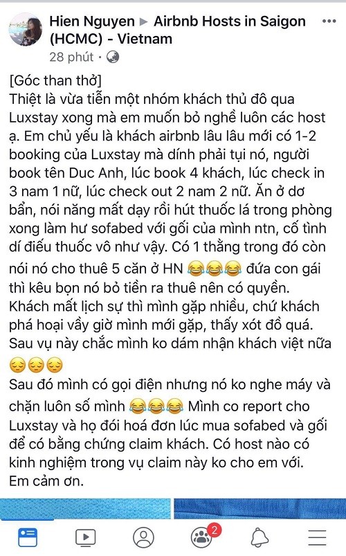 Thanh niên đi homestay phá đồ bị cộng đồng mạng kêu gọi tẩy chay ảnh 1