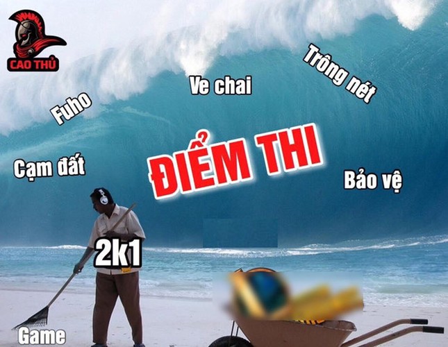 Ảnh chế sĩ tử 2K1 "khóc ròng" khi ngày mai biết điểm thi THPT quốc gia ảnh 5