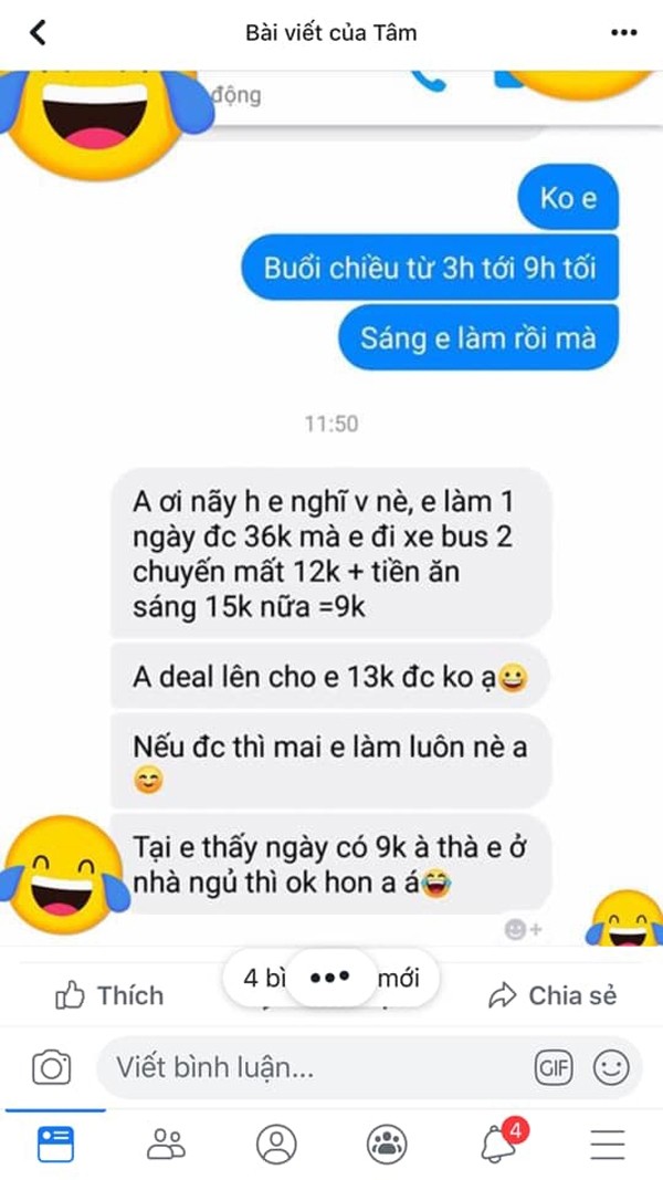 "Khoe" chuyện nhân viên đòi tăng lương thử việc từ 9K lên 12K/h, thanh niên bị "ném đá" kịch liệt ảnh 2