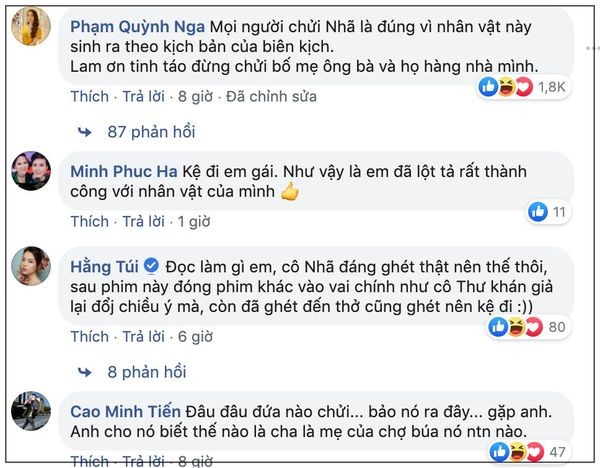 Bị anti-fans lôi cả bố mẹ ra chửi, Quỳnh Nga (Nhã - Về nhà đi con) phải lên tiếng trên Facebook ảnh 7