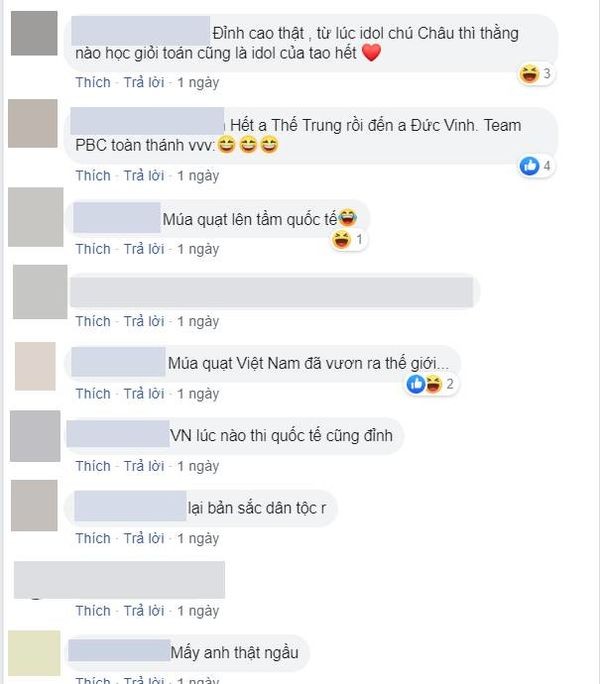Dàn nam sinh "múa quạt" ăn mừng trên sân khấu trao giải đạt huy chương Toán Quốc tế ảnh 2