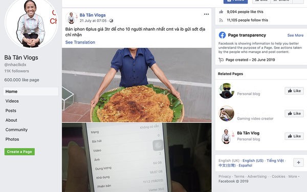 Xuất hiện nhiều tài khoản Facebook giả mạo Bà Tân Vlog để bán hàng online ảnh 2