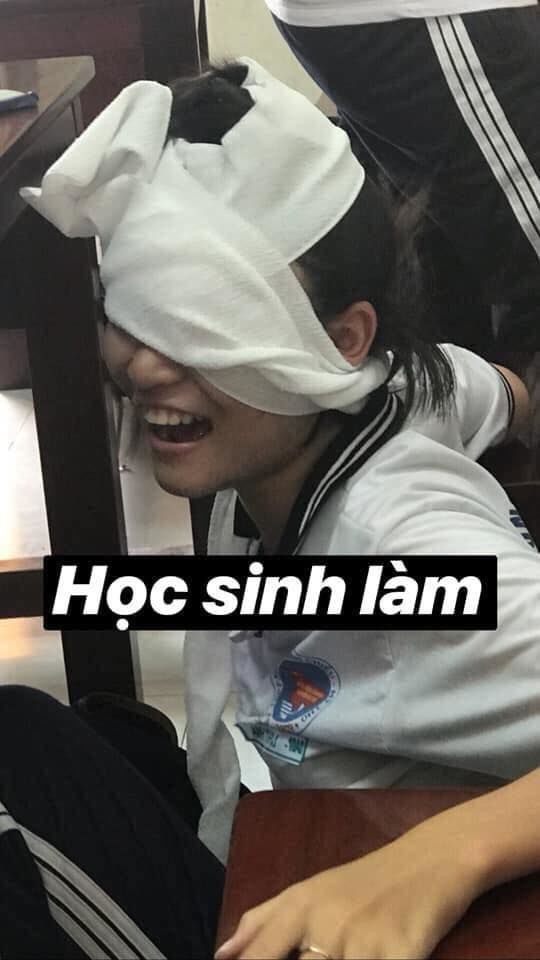 Loạt ảnh "thầy chỉ" và "học sinh làm" khi băng bó vết thương khác nhau "1 trời 1 vực" ảnh 2
