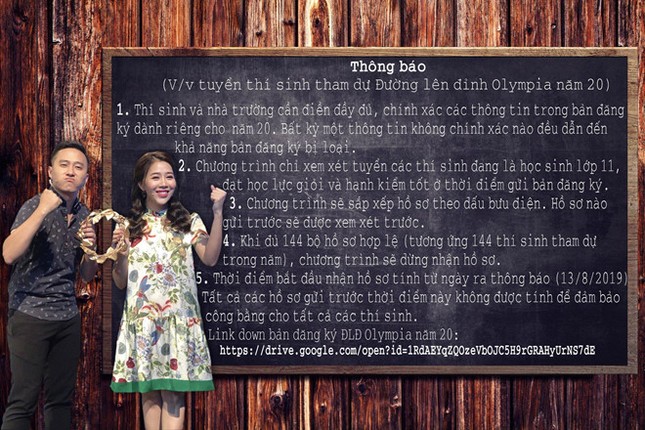 Thông báo tuyển thí sinh cuộc thi Olympia năm thứ 20 gây hoang mang ảnh 1