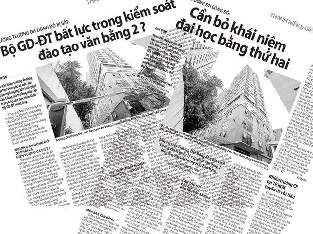 Trường ĐH Đông Đô cấp chui văn bằng 2: Bộ GD&ĐT nhìn mà không thấy? ảnh 1
