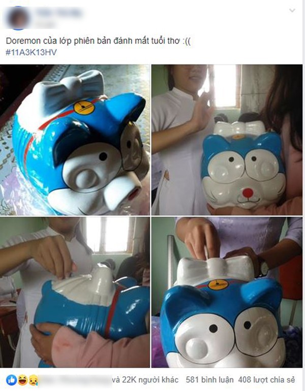 Mèo "Doraheo" - phiên bản lỗi của Doraemon được các học sinh thi nhau mua về để làm "thủ quỹ" ảnh 1