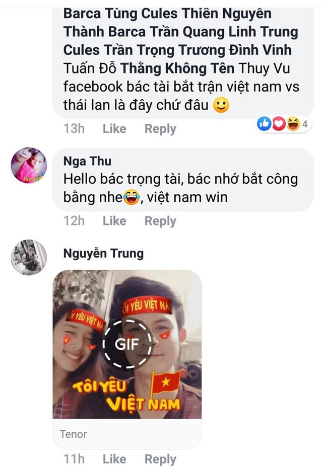 Dân mạng nhắn trọng tài bắt trận Việt Nam - Thái Lan "hãy công bằng" ảnh 2
