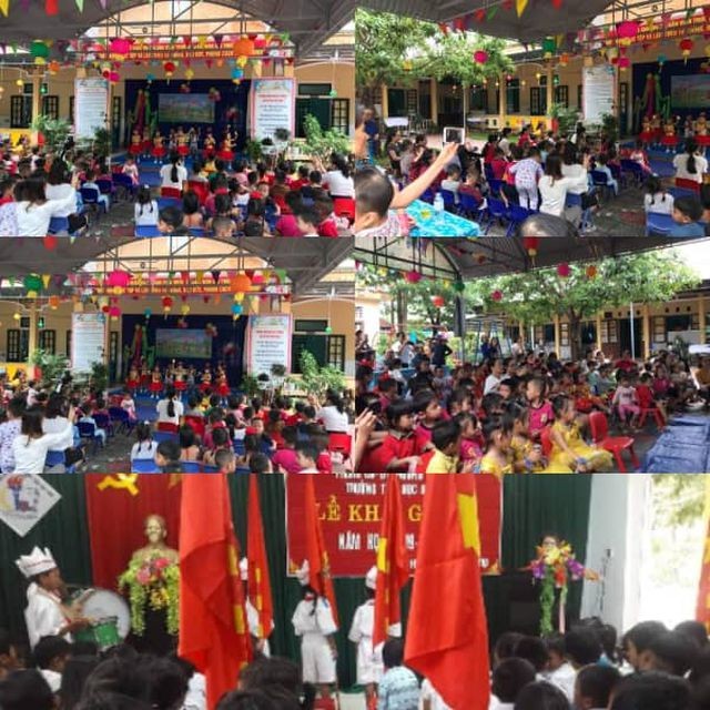 Dù mưa lũ, học sinh Quảng Trị vẫn tham gia ngày hội khai trường ảnh 1