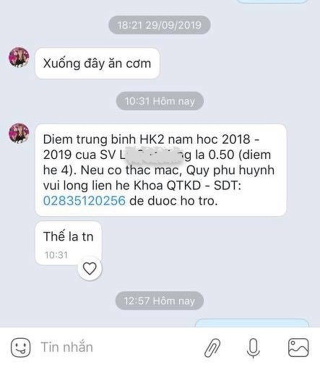 Sinh viên "dậy sóng" khi trường đại học báo kết quả học tập cho phụ huynh ảnh 2