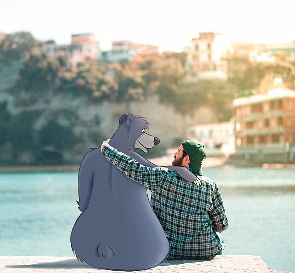 Đi chơi cùng nhân vật Disney qua tài photoshop đỉnh cao của chàng hoạ sĩ người Ý ảnh 1