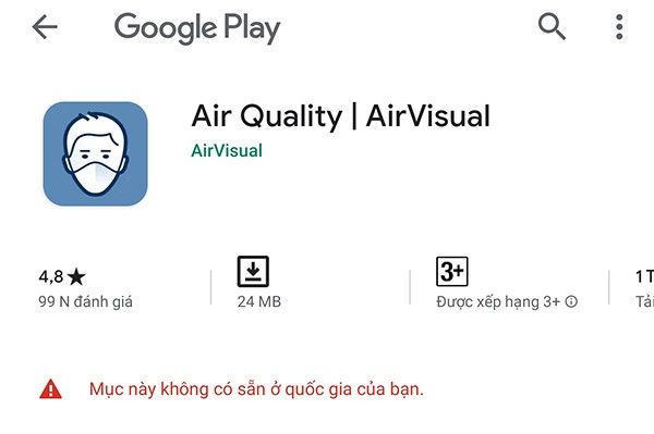 AirVisual tiết lộ lý do bất ngờ biến mất khỏi kho ứng dụng tại Việt Nam ảnh 1