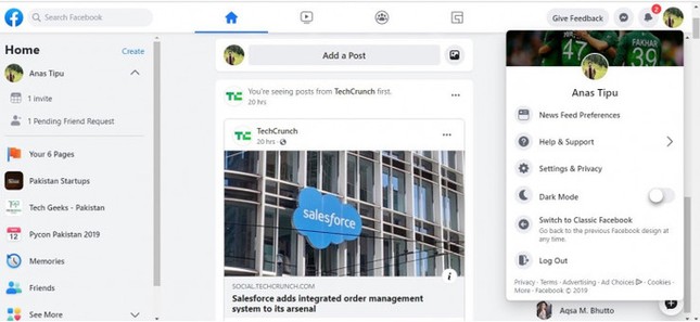 Facebook mời dùng thử giao diện web mới, có chế độ ban đêm huyền bí ảnh 3