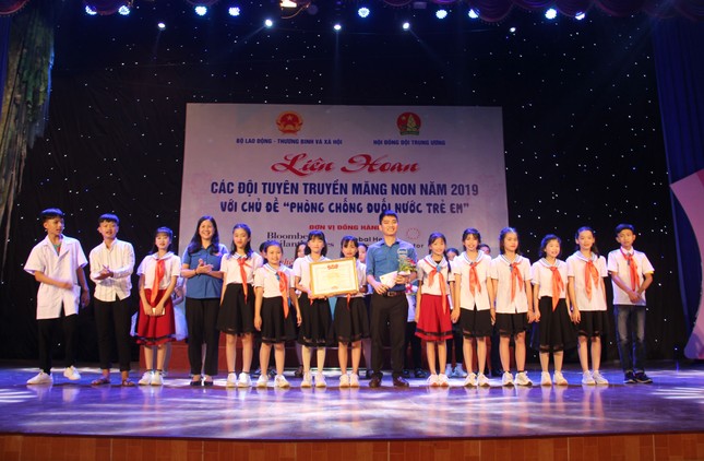 Nghệ An đạt giải Nhất Liên hoan các Đội tuyên truyền măng non "Phòng, chống đuối nước" 2019 ảnh 1