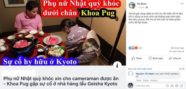 Dân mạng kêu gọi tẩy chay Khoa Pug sau vụ nói phụ nữ Nhật quỳ khóc ảnh 1