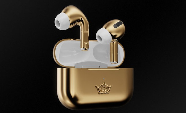 Đỉnh cao của sự xa xỉ là đây: Tai nghe AirPods Pro mạ vàng 18K, giá bằng cả một căn nhà ảnh 5