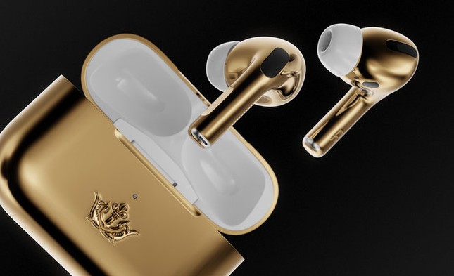 Đỉnh cao của sự xa xỉ là đây: Tai nghe AirPods Pro mạ vàng 18K, giá bằng cả một căn nhà ảnh 4