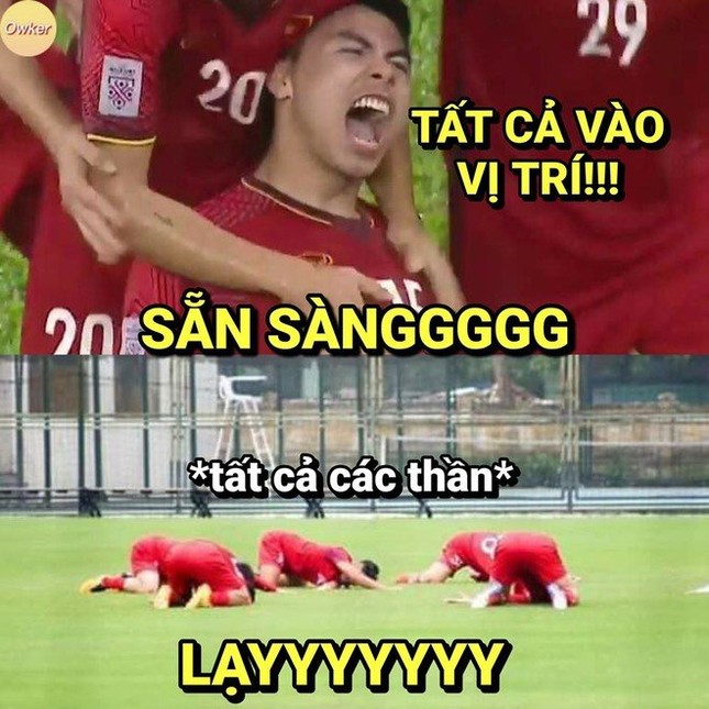 Bật cười với loạt ảnh chế hài hước sau chiến thắng của tuyển Việt Nam trước đội UAE ảnh 1