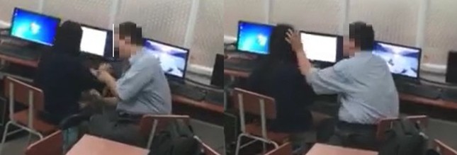 Phụ huynh tố thầy giáo Tin học ở TP. HCM nựng má, vuốt tóc nữ sinh ảnh 1