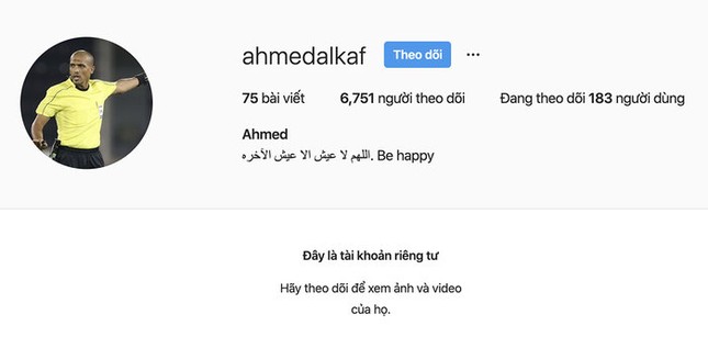 Trọng tài bắt trận Việt Nam - Thái Lan chuyển Instagram chế độ riêng tư vì bị CĐV Việt tấn công ảnh 3
