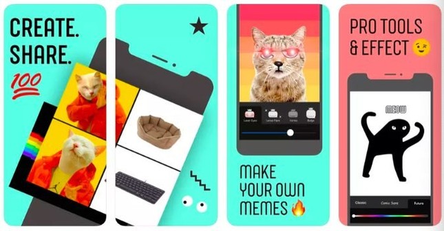 Mới đây, Facebook vừa âm thầm ra mắt một ứng dụng tạo meme ảnh 1