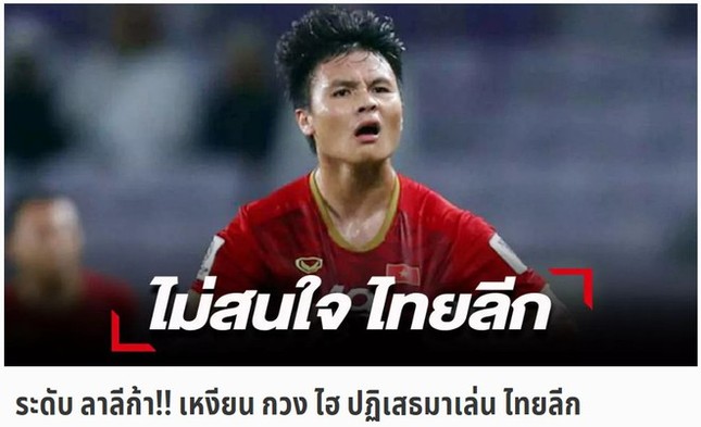 Báo Thái Lan: "Quang Hải từ chối sang Thai League thi đấu" ảnh 1