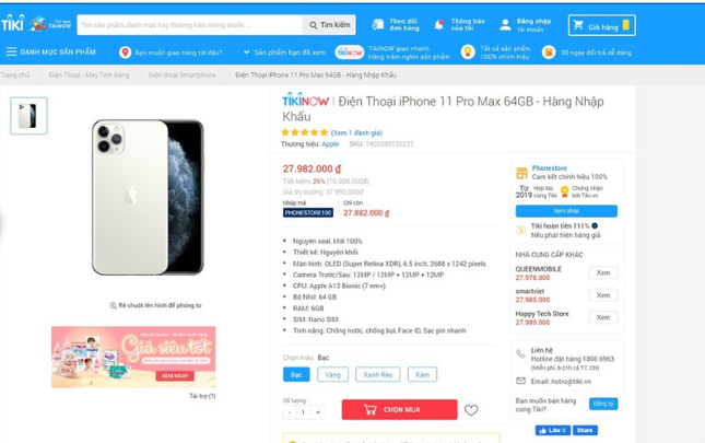iPhone 11 giảm giá 10 triệu đồng ở VN là "trò bịp" dịp Black Friday ảnh 2