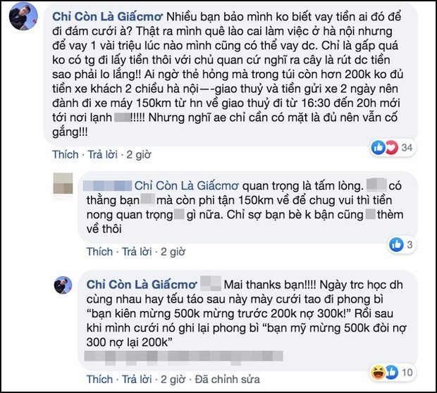 Chàng trai vượt 150 km đến ăn cưới bạn nhưng nợ tiền mừng vì lý do này ảnh 2