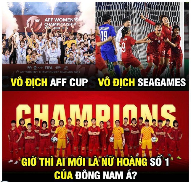 "Vũ trụ ảnh chế" về ngôi "Nữ hoàng Đông Nam Á" của đội tuyển nữ Việt Nam ảnh 9