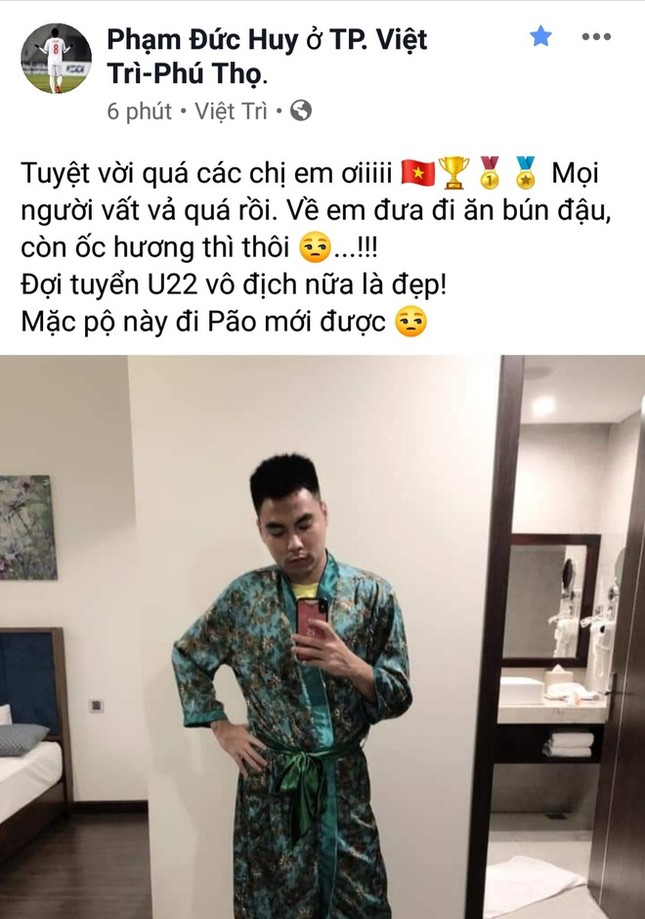 Quang Hải chúc mừng, Đức Huy muốn mời tuyển nữ Việt Nam đi ăn bún đậu ảnh 3