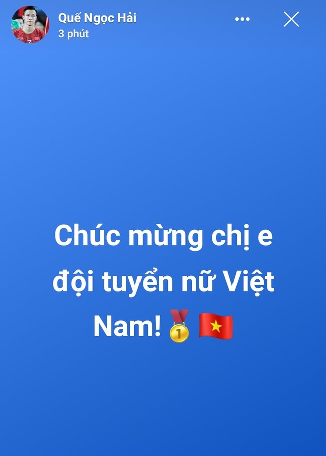 Quang Hải chúc mừng, Đức Huy muốn mời tuyển nữ Việt Nam đi ăn bún đậu ảnh 4
