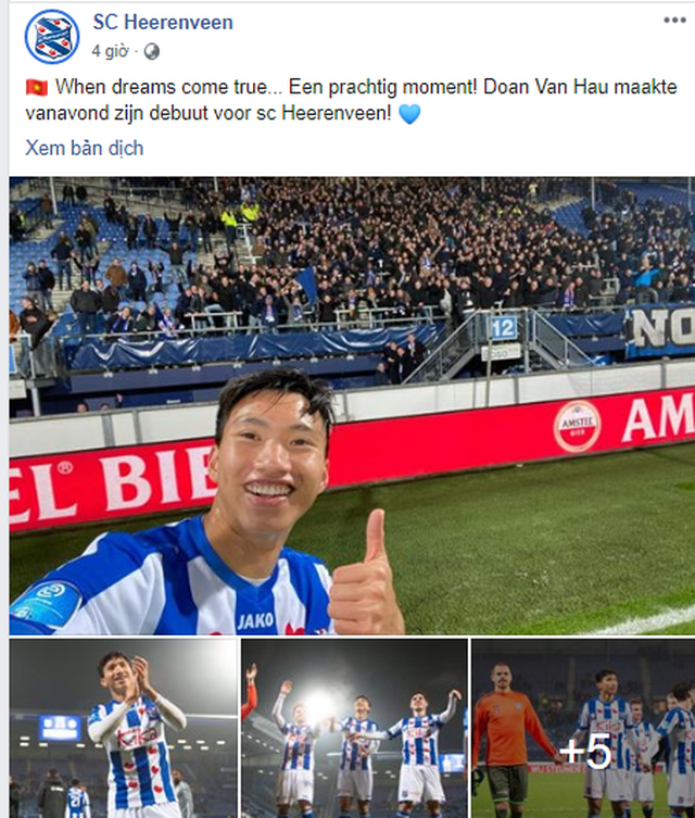 Báo Hà Lan nói gì về màn ra mắt của Văn Hậu ở Heerenveen? ảnh 1