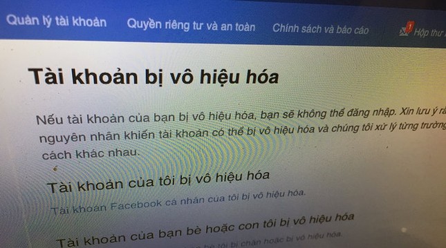 Nhiều người dùng Facebook Việt Nam bị khoá tài khoản vì lí do không liên quan ảnh 1