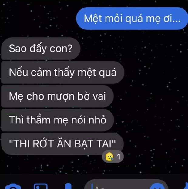 Than thở với mẹ về áp lực thi cử, nam sinh nhận được lời động viên khiến dân mạng cười ngất ảnh 1
