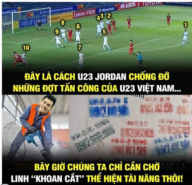 Bùi Tiến Dũng lại được chế ảnh "vững như tường thành" ảnh 5