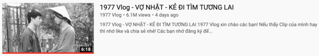 Sau 4 ngày lên sóng, video thứ 6 của 1977 Vlog cũng chạm top 1 trending YouTube ảnh 1