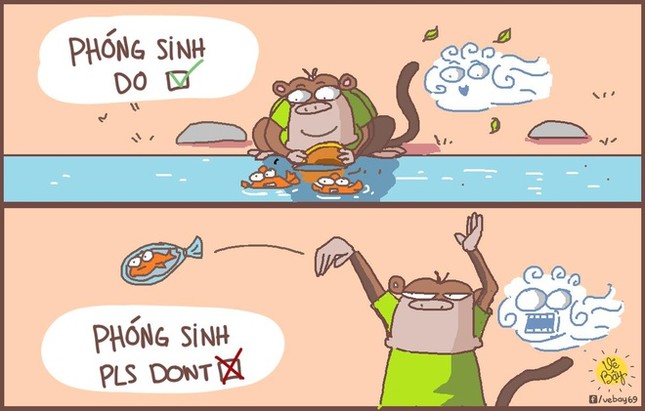 Dân mạng hào hứng chế ảnh ngày thả cá chép tiễn ông Táo về trời ảnh 4