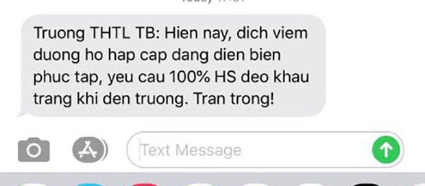 Nhiều trường học gửi tin nhắn cho phụ huynh, ra thông báo nghỉ học để tránh lây lan bệnh dịch ảnh 1