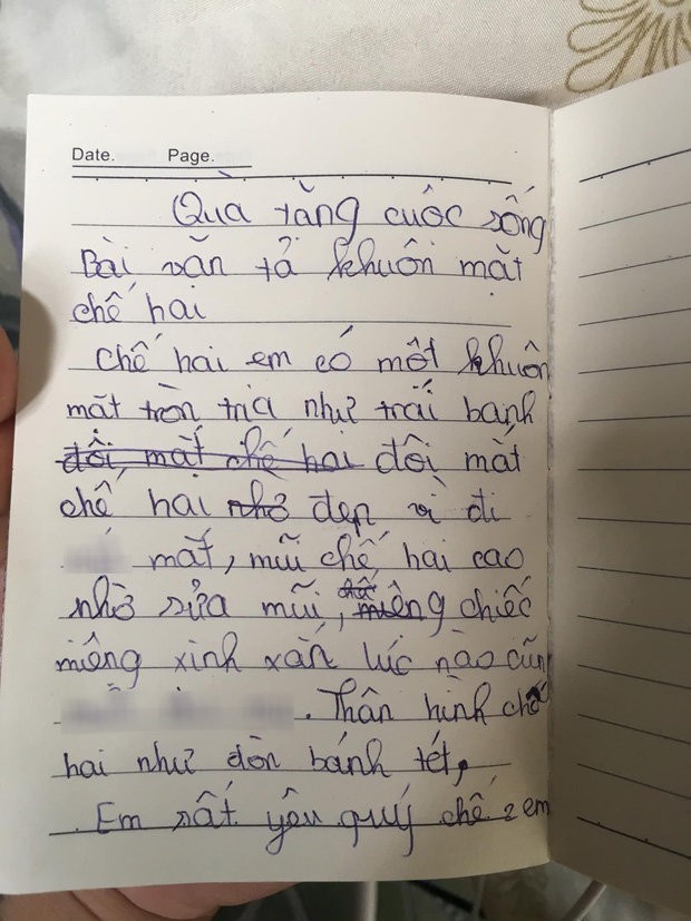 Cười ngất với bài văn tả chị gái của tween: "Khuôn mặt tròn như trái banh, mắt, mũi đã đi sửa" ảnh 1
