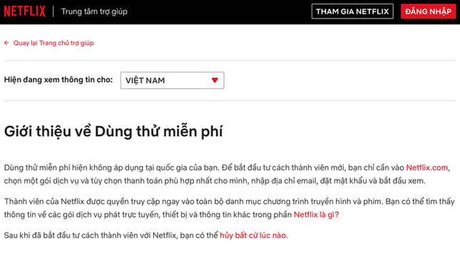 Bị lợi dụng quá nhiều, Netflix không cho người dùng Việt Nam xem thử miễn phí? ảnh 1