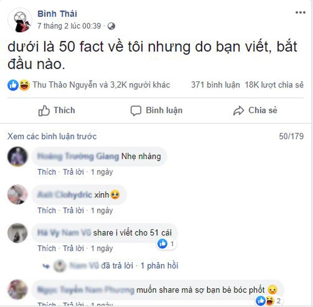 Trào lưu "50 sự thật về tôi nhưng do bạn viết", cơ hội "bóc phốt" bạn bè là đây chứ đâu! ảnh 1