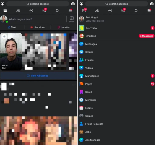 Đây là cách bạn có thể sử dụng chế độ ban đêm (Dark Mode) trên Facebook ảnh 1