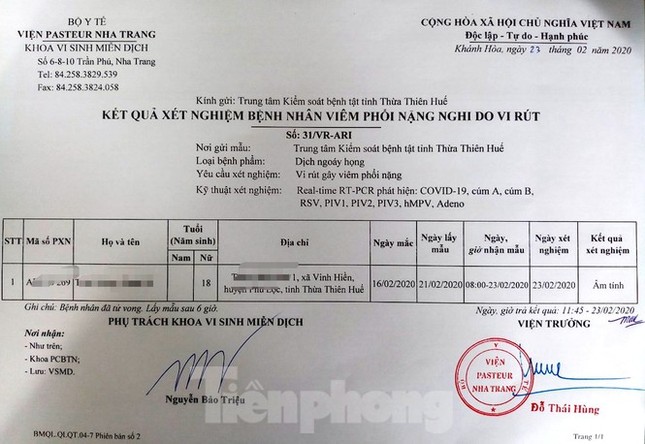 Cơ quan pháp y lên tiếng về nữ sinh Huế tử vong từng bị nghi nhiễm Covid-19 ảnh 2