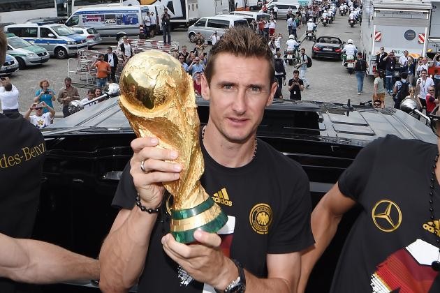 Cúp vàng thế giới là đỉnh cao sự nghiệp của Klose
