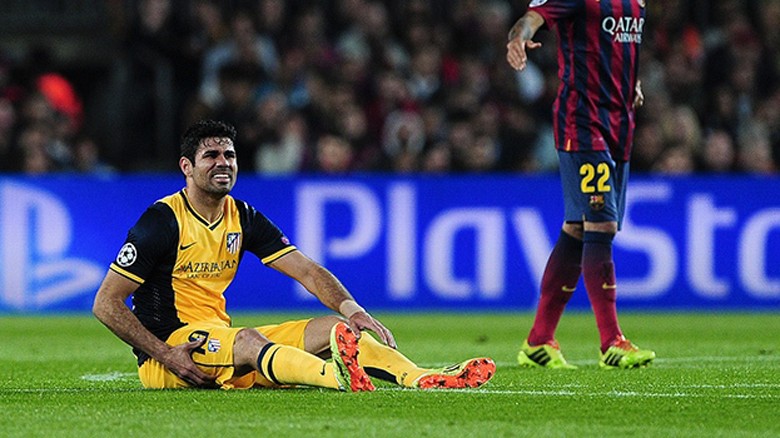 Chấn thương bắp đùi mà Diego Costa mới gặp phải là tương đối nghiêm trọng và anh chắc chắn sẽ bỏ lỡ trận thư hùng tại Lisbon.