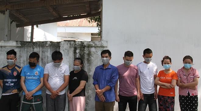 Hàng chục cảnh sát bao vây sới bạc nhiều giang hồ cộm cán tại Nghệ An