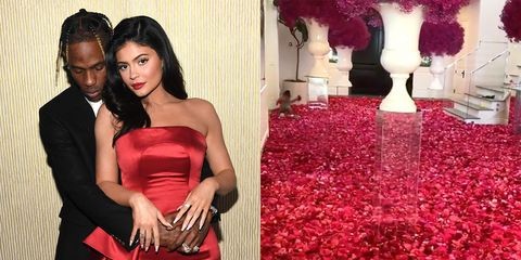 Cô út nhà Kardashian được bạn trai trải hoa hồng đầy nhà mừng sinh nhật