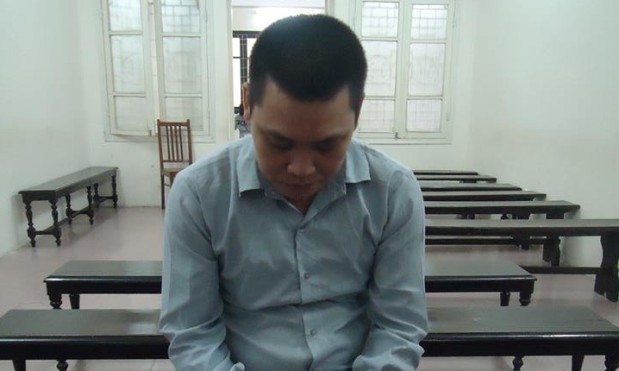 Vũ Thanh Hưng tại phiên tòa.
