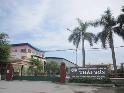 Trụ sở Cty TNHH công nghiệp thương mại Thái Sơn tại Hải Phòng, một trong các doanh nghiệp của gia đình ông Thụ