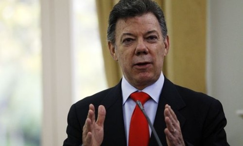 Tổng thống Colombia Juan Manuel Santos. 